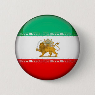 Iran vlag ronde button 5,7 cm