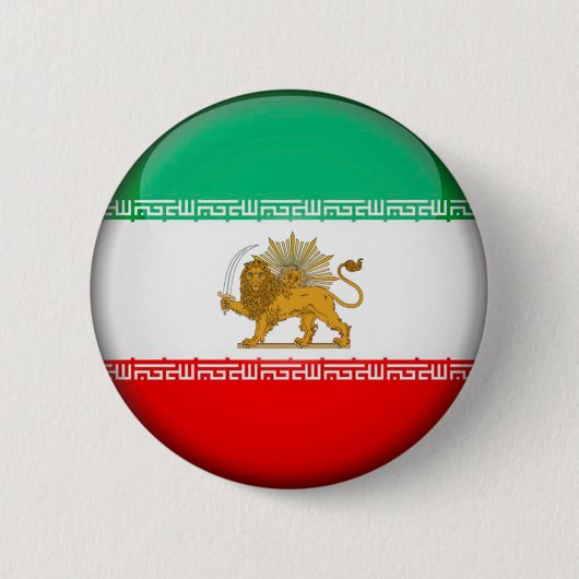 Iran vlag ronde button 5,7 cm (Voorkant)