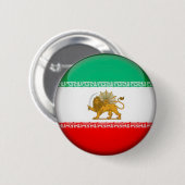 Iran vlag ronde button 5,7 cm (Voorkant /achterkant)