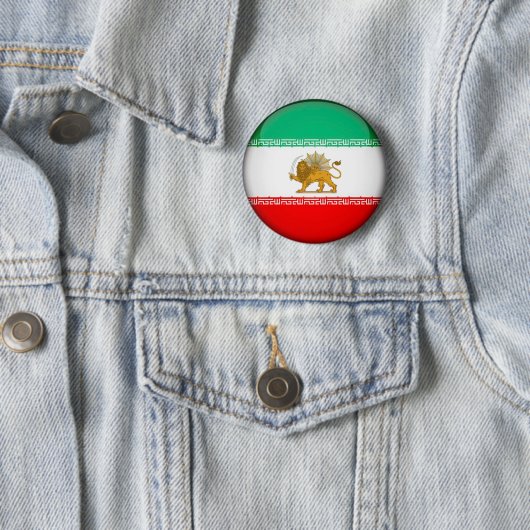 Iran vlag ronde button 5,7 cm (In situ)