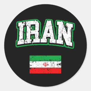 Iran vlag ronde sticker