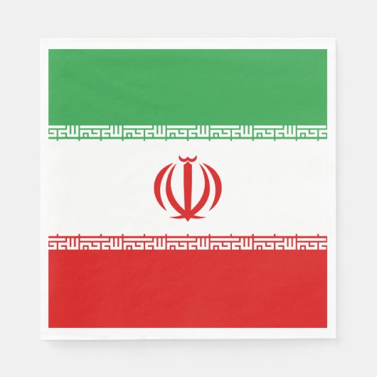 Iran vlag servet (Voorkant)