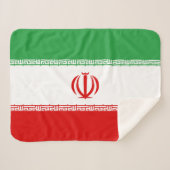 Iran vlag sherpa deken (Voorkant (horizontaal))