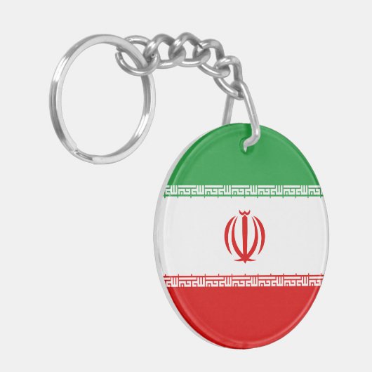Iran vlag sleutelhanger (Voorkant Links)