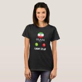 Iran Vlag Souvenir Iran Roept Is Calling T-shirt (Voorkant volledig)