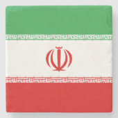 Iran vlag stenen onderzetter (Voorkant)