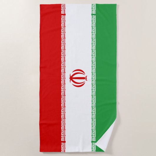 Iran vlag strandlaken (Voorkant)