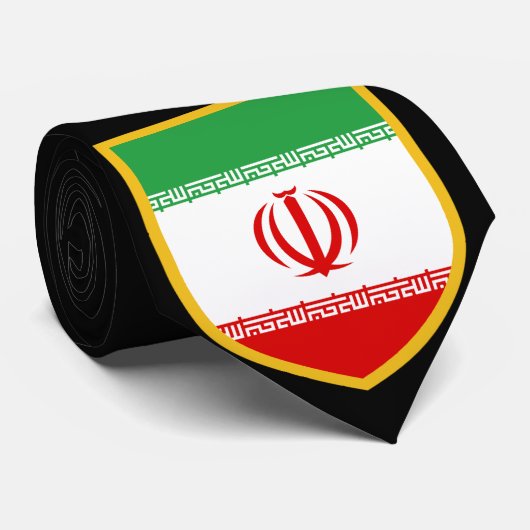 Iran vlag Stropdas gepersonaliseerd (Opgerold)