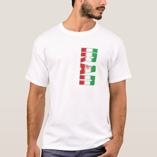 Iran vlag t-shirt (Voorkant)