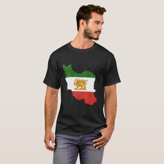 Iran vlag t-shirt (Voorkant volledig)