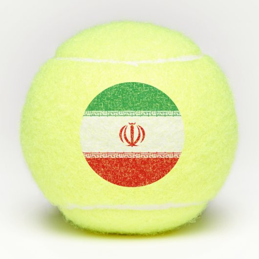 Iran vlag tennisballen (Voorkant)