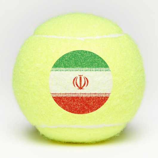 Iran vlag tennisballen (Voorkant)