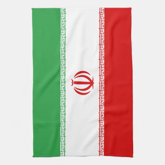 Iran vlag theedoek (Verticaal)
