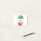 Iran Vlag Vingerprint Land Pride Identiteit Post-it® Notes (Op bureau)