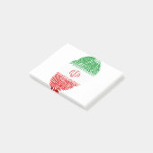 Iran Vlag Vingerprint Land Pride Identiteit Post-it® Notes (Schuin)