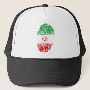 Iran Vlag Vingerprint Land Pride Identiteit Trucker Pet