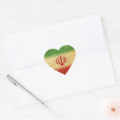 Iran Vlag Vintage Ontwerp Hart Sticker (Envelop)