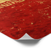 Iran Vlag Vintage Ontwerp Poster (Hoek)