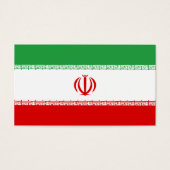 Iran vlag visitekaartje (Voorkant)