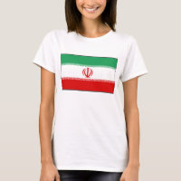 Iran vlag x kaart T-Shirt