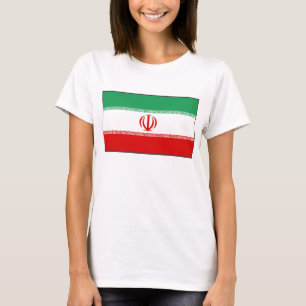 Iran vlag x kaart T-Shirt