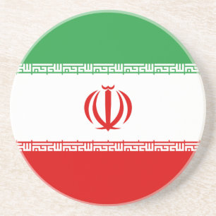 Iran vlag zandsteen onderzetter