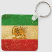 Iran Vlaggenleeuw en zon sjah van Iran Vlaggen Sle Sleutelhanger (Achterkant)