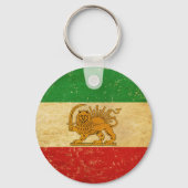 Iran Vlaggenleeuw en zon sjah van Iran Vlaggen Sle Sleutelhanger (Achterkant)
