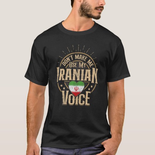 Iran - Vlaggensouvenirs voor Mannen en vrouwen in  T-shirt (Voorkant)
