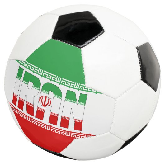 Iran vlagpatriottisch Voetbal (Drie kwart)
