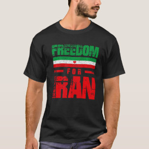 Iran Vrijheid Iran Vlag Heart Iran Azadi P T-shirt