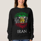 Iranian Lion Head Flag Iran Trui (Voorkant)