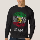 Iranian Lion Head Flag Iran Trui (Voorkant)