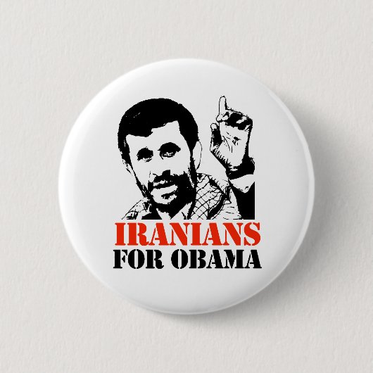 IRANIANS VOOR OBAMA RONDE BUTTON 5,7 CM (Voorkant)