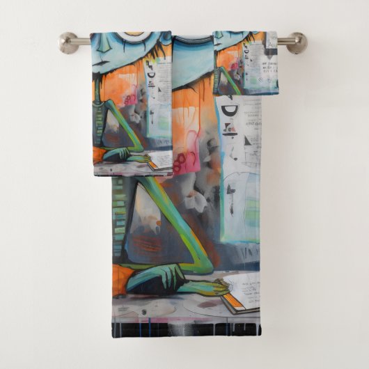 Iranovan Inkwell Bad Handdoek (Insitu)