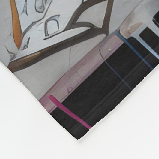 Iranovan Inkwell Fleece Deken (Hoek)