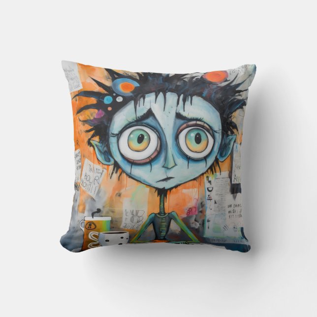 Iranovan Inkwell maandagochtend grillen Kussen (Voorkant)