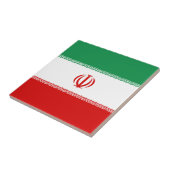 Irans vlag keramische tegel tegeltje (Zijkant)