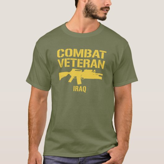 IRAQ Combat Veteran T-shirt (Voorkant)