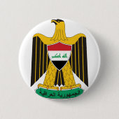 iraq embleem ronde button 5,7 cm (Voorkant)
