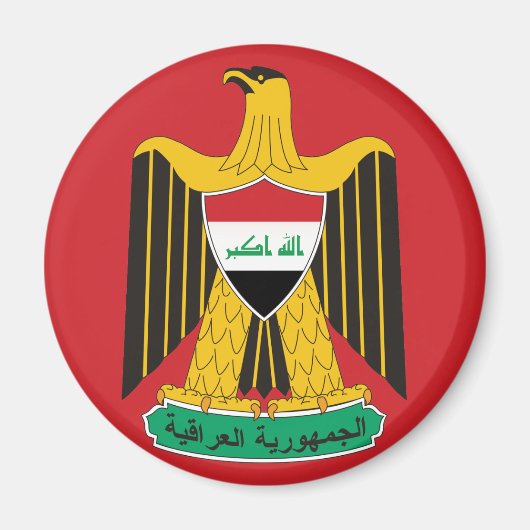 iraq emblem magnet (Voorkant)