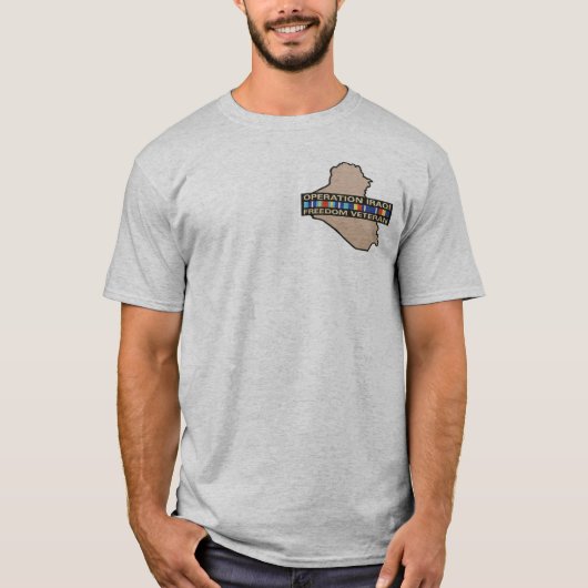 IRAQ FREEDOM VETERAN T-SHIRT (Voorkant)
