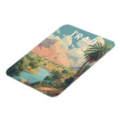 Iraq Illustration Travel Art Vintage Magneet (Linkerzijde)