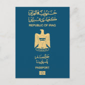 Iraq passport briefkaart (Voorkant)