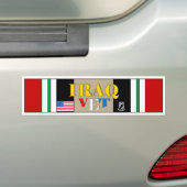 IRAQ VET BUMPERSTICKER (Op auto)