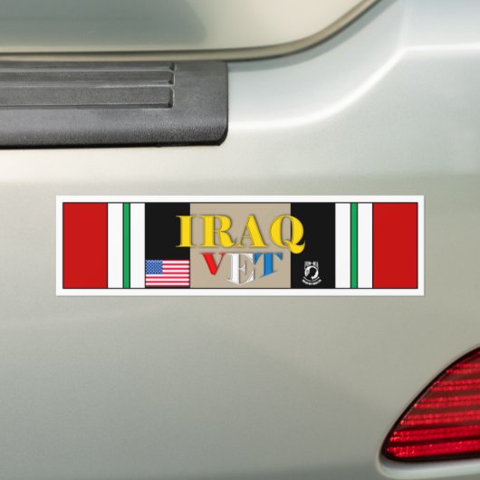 IRAQ VET BUMPERSTICKER (Op auto)