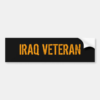 IRAQ VETERAN BUMPERSTICKER