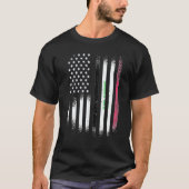 Iraqi American Patriot Grown Country USA Flags Str T-shirt (Voorkant)
