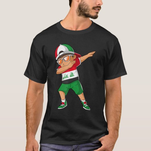 Iraqis Boy Dabbing Dance Irak - erfgoed T-shirt (Voorkant)