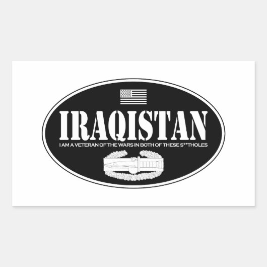 Iraqistan CAB Rechthoekige Sticker (Voorkant)